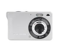 Plyisty 50MP 1080P Digital Camera, Autofocus Anti Shake 2.8 Inch HD Screen Compact Camera with Selfie Mirror and Soft Light, for Travel Graduation Wedding (Silver)