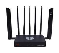 Plyisty 5G WiFi 6 Router, AX3000 Dual SIM 5G Cellular Router with IPQ5018 Chip SDX62 Module, 7 High Gain Antennas, 2. Port, MU MIMO, for 100+ Devices (UK Plug)