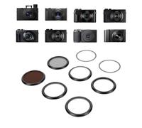 Plyisty 6 in 1 Magnetic Camera Filter Kit with 6 Lenses, ND8, CPL, UV, Macro, Soft Focus & Star Filter for LX10/G7X3/G7X2/ZV-1/RX100/GRVI and More