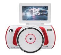 Plyisty 64MP 4K 18X Zoom Vlog Camera, 3 Inch Flip Screen Anti Shake Retro Autofocus Travel Video Camera for Selfie Home, Equipped with 18X Zoom, Smart Auto Focus (White)