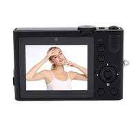 Plyisty 64MP 5K Video Camera with Front Rear Double Lenses, Touch Screen Beauty Camera for Selfies Landscapes, WiFi Fill Light Remote Control Photography Features (Black)