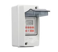 Plyisty 7 Day 28 On Off Programmable Pool Timer Switch with LCD Display, Waterproof Pool Controller Light Timer Box, AC85-265V