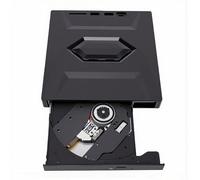 Plyisty 7 in 1 External DVD Drive for Laptop Desktop, USB 3.0 Type C Portable CD/DVD Burner Reader Writer with USB Hub Card Reader