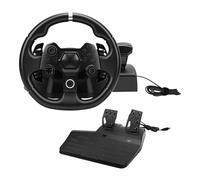 Plyisty 7 in 1 Gaming Steering Wheel for PC for Android, 11 Inch Driving Force Racing Wheel Set with Pedals, 270° Rotation, Adjustable Sensitivity, Shifter for Sim Games