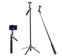 Plyisty 70.87in Phone Tripod Stand, Extendable Selfie Stick with Remote, 360° Rotation Head, 1/4 Inch Screw Hole, for Video Recording, Vlog Gym Travel