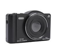 Plyisty 75MP 4K Digital Camera WiFi 16x Zoom Camera with Autofocus Flash 2.8 Inch Screen for Travel Landscape Portrait Lightweight for Outdoor Adventures (Black)