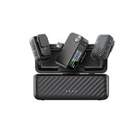 Plyisty AI Driven 40dB Noise Reduction, Seamless USB C Output, Portable Lavalier Microphone with 32 Bit Precision for Podcasts, Lectures, Interviews (BOYAMIC 2-02)