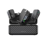 Plyisty AI Driven 40dB Noise Reduction, Seamless USB C Output, Portable Lavalier Microphone with 32 Bit Precision for Podcasts, Lectures, Interviews (BOYAMIC 2-01)