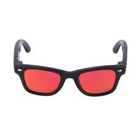 Plyisty AI Smart Glasses, Real Time Translation Wireless Calling Music Playback, with Red Coated Lenses Blue Light Blocking Sound System