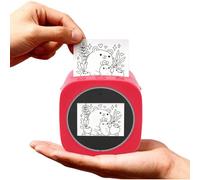 Plyisty AI Voice Sticker Printer with 2.4" Preview Screen, Wireless Bluetooth Thermal Label Maker, Inkless Mini Sticker Printer with Paper, Portable DIY Cartoon Image Make