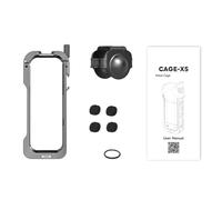 Plyisty Aluminum Alloy Camera Protective Cage, Precision Cutouts Tool with Dual Hot Shoe Mounts 1 4 20 Threads Magnetic Bracket, for X5