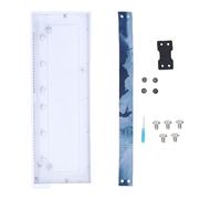 Plyisty Aluminum Alloy Mechanical Keyboard Housing, DIY Enthusiasts Swappable Keyboard Case Glossy Silver Spray Coating Set with Screws and (White)