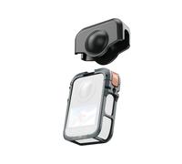 Plyisty Aluminum Camera Cage for Osmo 360, Protective Metal Frame Case with Dual Cold Shoe Mounts, 1/4" Threads & Snap on Design for Vlog Mic Light