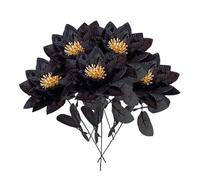 Plyisty Artificial Decoration Multifunctional Fake Flower Simulation for Weddings and Home Decor Black/Red/White/Pink 6pcs 38cm (Plyistyi9chz1085w-32)