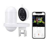 Plyisty Automatic Fish Feeder with 2.5K Camera 5G WiFi Smart Aquarium Food Dispenser, App Control Timer 230ml Auto Feeder for Vacation Tank, Video Monitoring Adjustable Portion