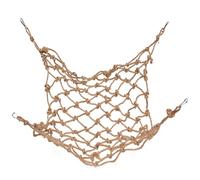 Plyisty Bird Climbing Rope Ladder with Hooks for Parrots, Pure Handcrafted Pet Climbing Net for Cockatoo Macaw, Easy To Carry, Small Hanging Bird Net for All Kinds of Pet Parrots (Small Size)