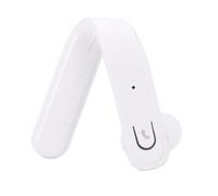 Plyisty Bluetooth Headset, Wireless Earbuds with Microphone for Cell Phone Laptop Computer Trucker Driver, IP67 Water Proof, 15-20 Hours Playtime, Single Ear Secure Ear Hook (White)