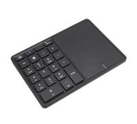 Plyisty Bluetooth Number Pad, Cordless Numeric Keypad with Touchpad, 22 Keys Portable Financial Accounting Number Keyboard, Mini Numpad for Business Office Desktop PC Laptop (Black)
