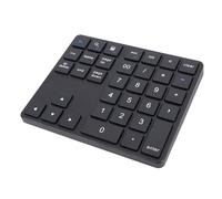 Plyisty Bluetooth Number Pad, Type C Rechargeable Wireless Numeric Keypad, 35 Keys External Numpad Keyboard Data Entry for PC Desktop, Laptop Notebook (Black)
