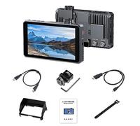 Plyisty Camera Field Monitor, 1500nits 1080p 16:9 6 Inch Touchscreen, Support 4K HDMI / 3G SDI Input Output, 3.5mm Stereo Headphone Jack, with Sunshade Hood