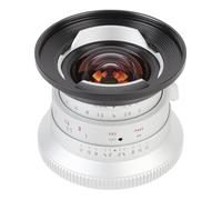 Plyisty Camera Lens 12mm F2.0, Large Aperture Manual Focus APS C Wide Angle Lens with Low Distortion for RF Mount R7 R10 R50 R100 RP R5 R6 (Silver)