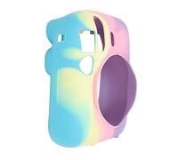 Plyisty Camera Silicone Protective Case, Skin Friendly Strong Resilience Camera Silicone Housing Tight Fit Accurate Hole Position High Elasticity for Mini 12 (Deep Blue Yellow Pink Deep Purple)