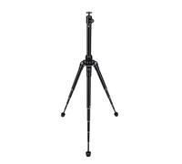 Plyisty Camera Tripod with Selfie Stick, 150cm Aluminum Alloy Tripod Stand with Ball Head, Foldable 5 Section Live Streaming Vlogging Outdoor Photography