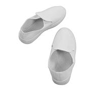 Plyisty Canvas Safety Shoes, Non -Slip Ultra -Light Static Work Shoes Super Soft Elastic for Dust Workshop (36)