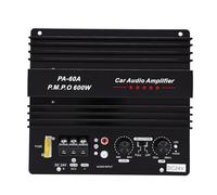 Plyisty Car Audio Amplifier Board 600W High Power Subwoofer Amp Board Aluminium Alloy Powerful Lossless Subwoofer Bass Module for 24V Vehicles