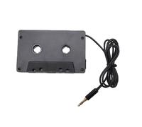 Plyisty Car Cassette to Aux Adapter with Type C & 3.5mm Cable, Universal Stereo Tape Converter for Auto Radio, HiFi Audio Aux Cord for Smartphone MP3, Gold Plated Black