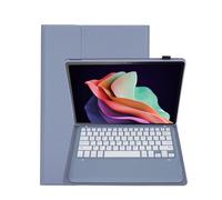 Plyisty Case with Keyboard for Tab P12 12.7 Inch 2023/Pad Pro 12.7 inch 2023, Rechargeable Detachable Wireless Keyboard Case with Pen Holder (Purple)