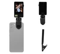 Plyisty Clip On Selfie Screen, 2.4 Inch Phone Vlog Selfie Screen, WiFi Mirroring, Bluetooth Triggered, XDP No Lag, 1200mAh, No APP, for IOS 9.0+, Android 2.0+