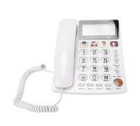 Plyisty Desktop Corded Telephone, Extra Large Keys, High Volume | ABS Construction, 1.8 Inch LCD Caller ID Display, One Touch Dial for Elderly, RJ11 Wired Landline Phone