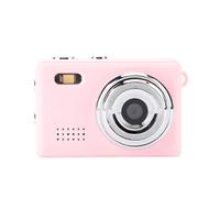 Plyisty Digital Camera, 12MP 1080P HD Portable Camera with 0.96 Inch Screen and Type C Connection, for Outdoor Travel Cycling Mountaineering (Pink)