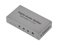 Plyisty Digital Optical Splitter, 1 In 3 Out SPDIF Optical Splitter Support LPCM2.0, DTS, for Dolby AC3, 24bit 96Khz, for PS3, DVD, HDTV