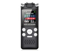 Plyisty Digital Voice Recorder, AI Noise Reduction Clear Recording 256GB Memory MP3 Player, with Automatic Voice Activated Recording and Type C Interface (32GB)