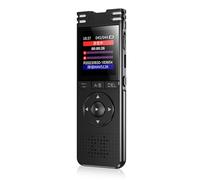 Plyisty Digital Voice Recorder, Smart Voice Activated 1536Kbps Lossless Sound Quality, One Key Recording, Full Directional Stereo Recording, Built in 500mAh Battery (128G)