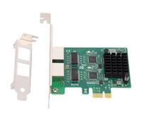 Plyisty Dual Port Gigabit Network Card for I210AT, 1000Mbps PCIe Ethernet Server Adapter NIC with Heatsink, Gold Plated RJ45 Supports PXE VLAN Low Profile Bracket NA210-T2M