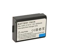 Plyisty E10 Lithium Ion Battery, Professional Camera Replacement Battery 7.4V 2200mAh for 1300d 1100D 1200d 1500D 3000D, Additional Power Supply with Safety Protection, Compact and