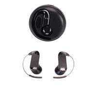 Plyisty Ear Hook Earphones, AI Smart Wireless Bluetooth 6.0 Voice Translator with 144 Languages Support for Business Meetings Learning Sports (Black)