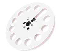 Plyisty Empty Tape Reel, 1/4 7 Inch Take Up Reel, 12 Holes NAB Hub, Compatible with TEAC, ReVox Studer, Replacement Opening Machine Part (White)