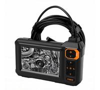 Plyisty Endoscope Camera, Dual Lens 4.3in LCD Screen 1080P HD Borescope with 8 Adjustable LEDs IP67 Water Proof 5m Cable, for Automotive Plumbing HVAC Inspection