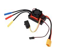 Plyisty ESC Without Brush for 1/10 RC-Outomotor 2-3S 60A Proportional Brake Speed Controller with Cooling Fan for Road and Off-road Vehicles
