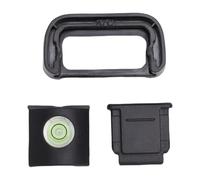 Plyisty Eyecup Eyepiece Fit for Sony A7C Camera, Soft Silicone Viewfinder Protector with Hot Shoe Cover Cap and Bubble Spirit Level, Anti Glare Photography Accessories Kit