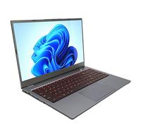 Plyisty FHD 15.6 Inch 6 Core Laptop with Fingerprint Reader and Full RGB Color Reproduction - for Daily Use - Aluminum Alloy Silver Gray (8+1TB UK Plug)