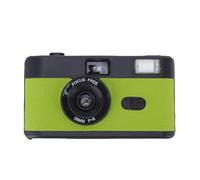 Plyisty Film Camera Lightweight Retro Reusable Camera Compatible with 35mm Color Negative or B/W Film Easy to Use with 28MM F/8 Lens and Build in Flash (Black Red)