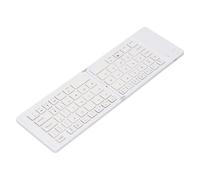 Plyisty Foldable Keyboard Ultra Slim Portable Wireless Keyboard with Magnetic Closure for Scissor Switch Keys 5.0 7.3mm Thin (White)