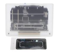 Plyisty Game Cartridge for SFC Super Famicom, Flashmaster V1 Adapter with 8GB MicroSD, 3000 in 1 Supports Auto Save Backup Region Free ROMs, Fits Japanese European Consoles Only (Transparent White)