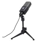 Plyisty Gaming USB Microphone RGB Condenser Computer Mic with Dual Interface USB A & Type C 3.5mm Headphone Jack Omni Directional Pickup Adjustable Metal Tripod
