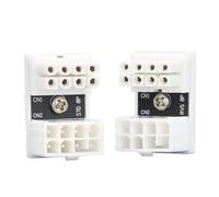 Plyisty GPU PCIe 8 Pin U Turn Power Adapter, 180 Degree Angle Connector Power Adapter Board, Standard Type and Reverse Type for Desktop Graphics Cards, 2 Pack
